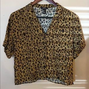 Leopard print blouse
